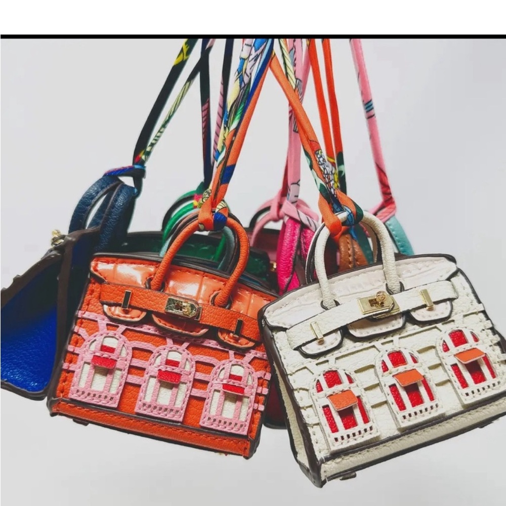 Elegant Pink Mini Bag charm( also in blue)